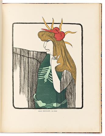 LEONETTO CAPPIELLO (1875-1942). NOS ACTRICES. Bound volume. 1899. 17x13½ inches, 43¼x34¼ cm. Éditions de la Revue Blanche, Paris.